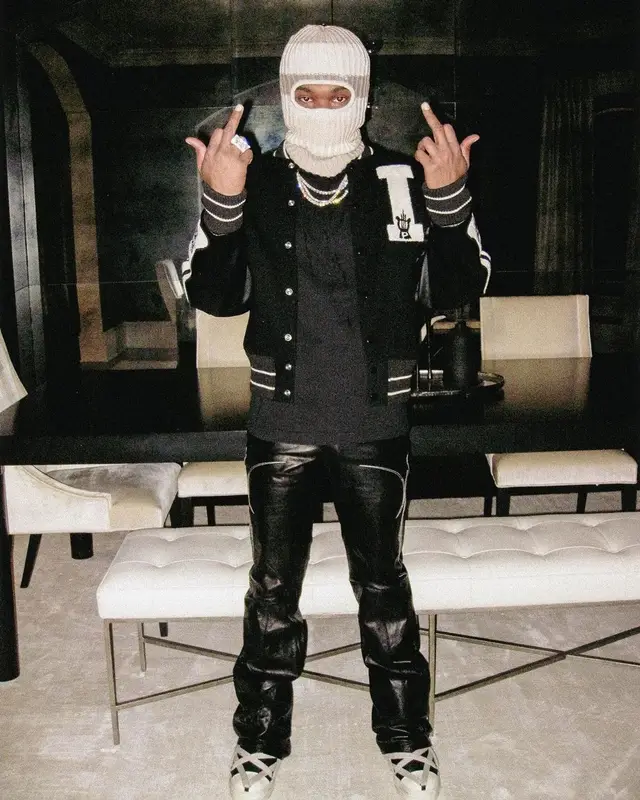 Lil Baby outfit in Kapital, Code, and Goyard, 2023