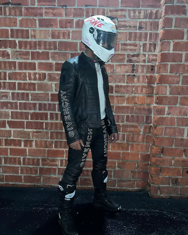 Homixide Beno! outfit in Givenchy, Chrome Hearts, and Matty Boy, 2023
