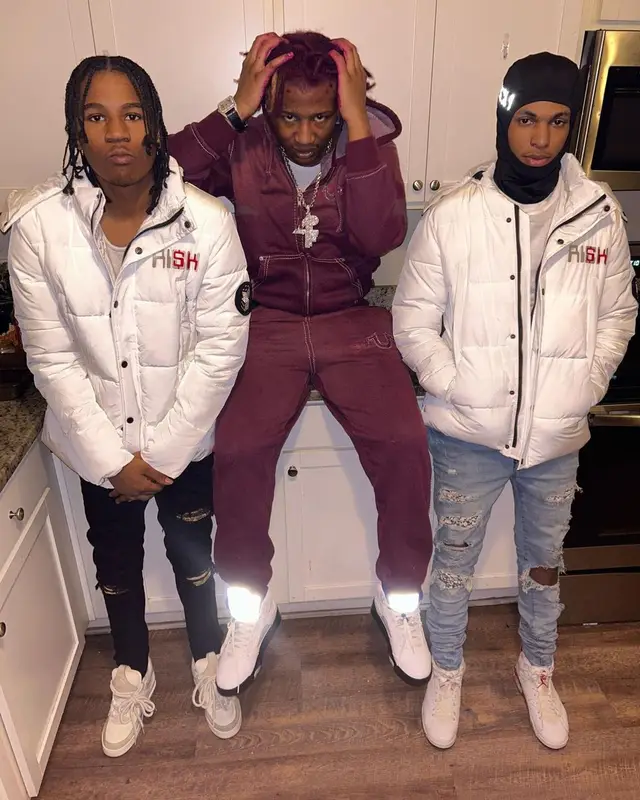 Lil Kee outfit in Supreme, Jordan, and True Religion, 2023