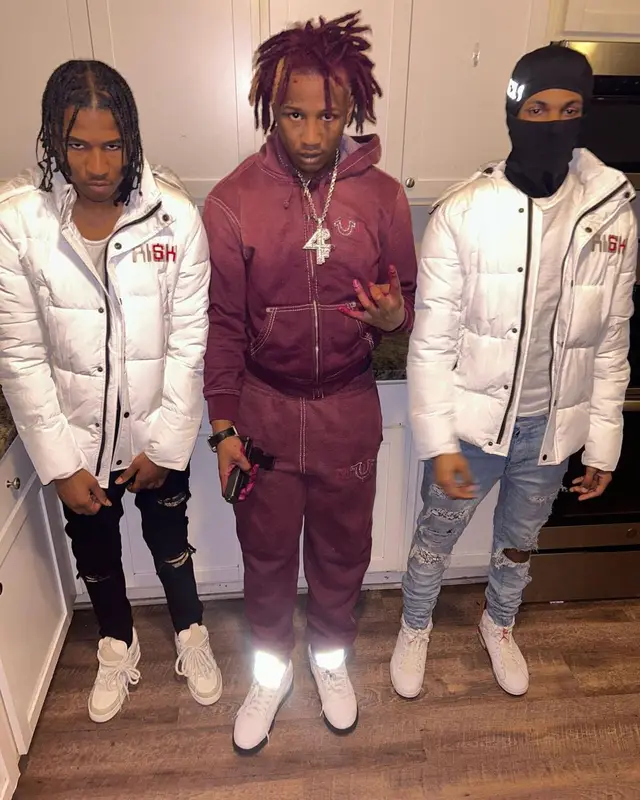 Lil Kee outfit in Supreme, Jordan, and True Religion, 2023
