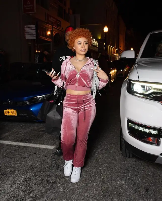 Ice Spice outfit in Caresha Please, Nike, and Balenciaga, 2023