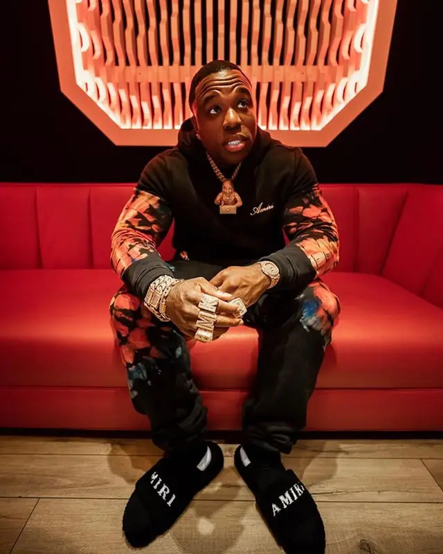 BandMan Kevo outfit in Amiri, 2023