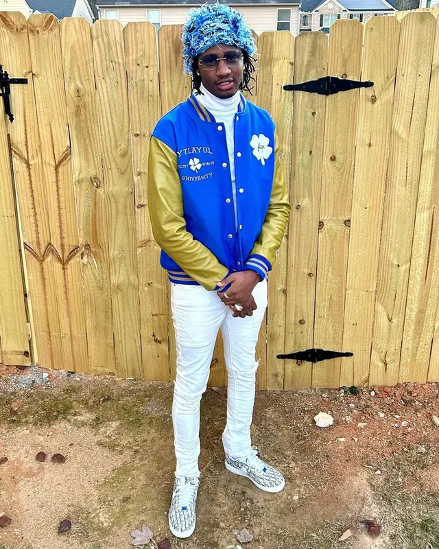 Yung Mal outfit in Lux Apparel, 2023