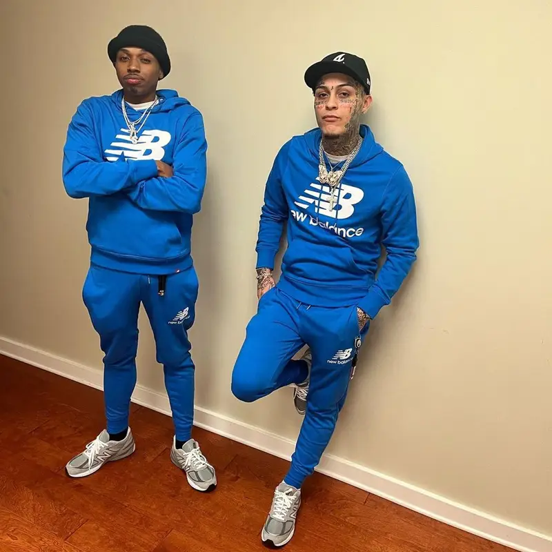 Lil Skies outfit in New Balance and New Era, 2023
