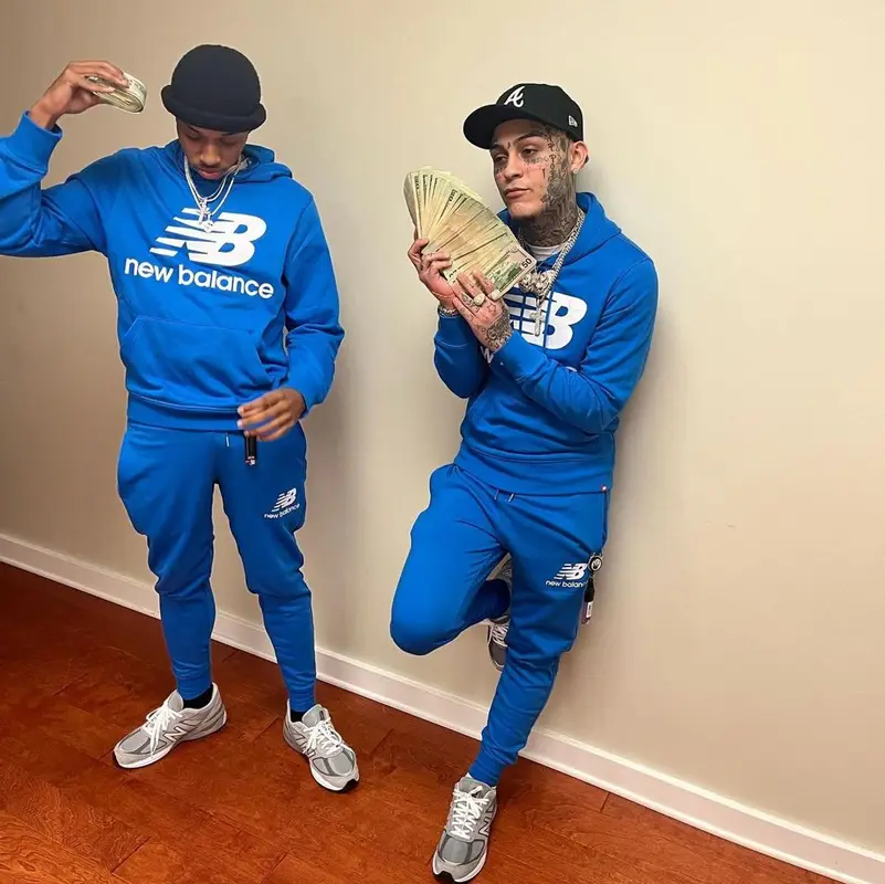 Lil Skies outfit in New Balance and New Era, 2023