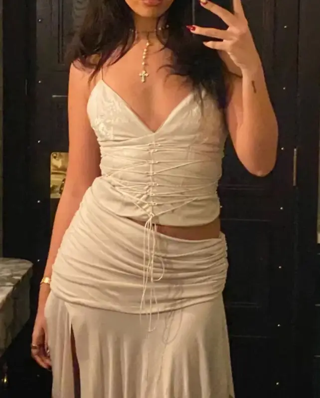 Cindy Kimberly outfit in House of CB and Chanel, 2022