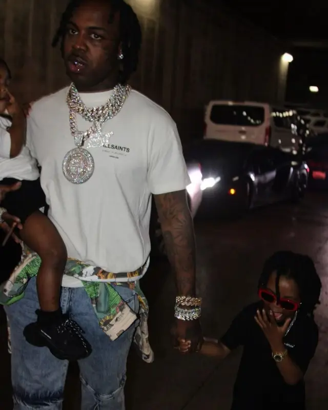 EST Gee outfit in Who Decides War, Fendi, and Calvin Klein, 2023
