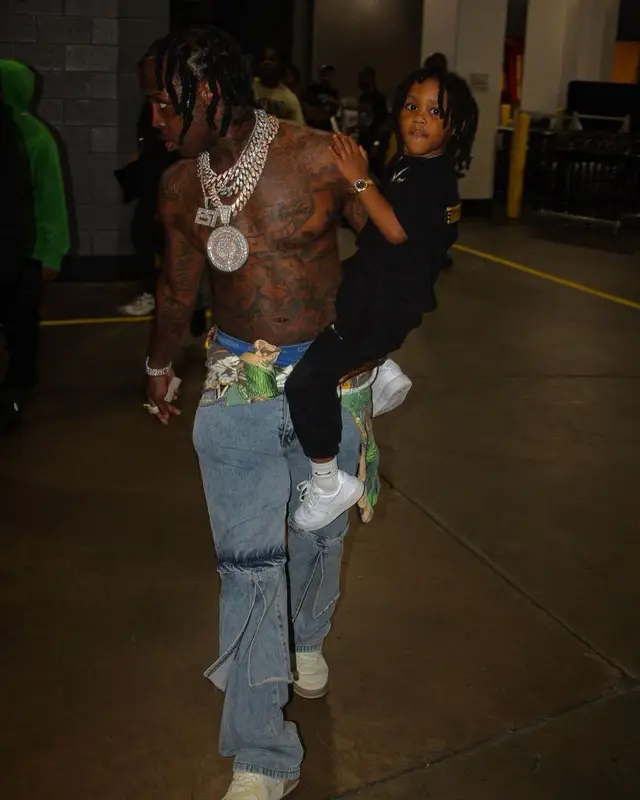 EST Gee outfit in Who Decides War, Fendi, and Calvin Klein, 2023