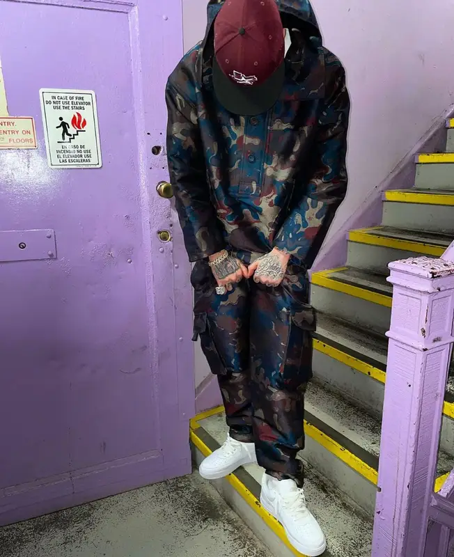 Millyz outfit in Dior, Nike, and Peter Doig, 2023