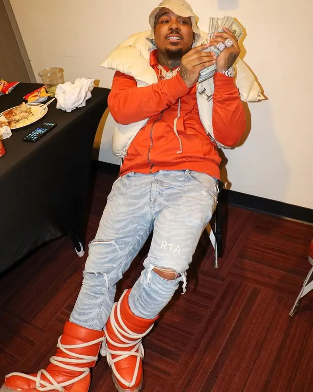 Doe Boy outfit in Rick Owens, Rta, and Kapital, 2023