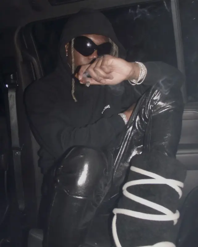Destroy Lonely outfit in Celine, Rick Owens, and Balenciaga, 2023