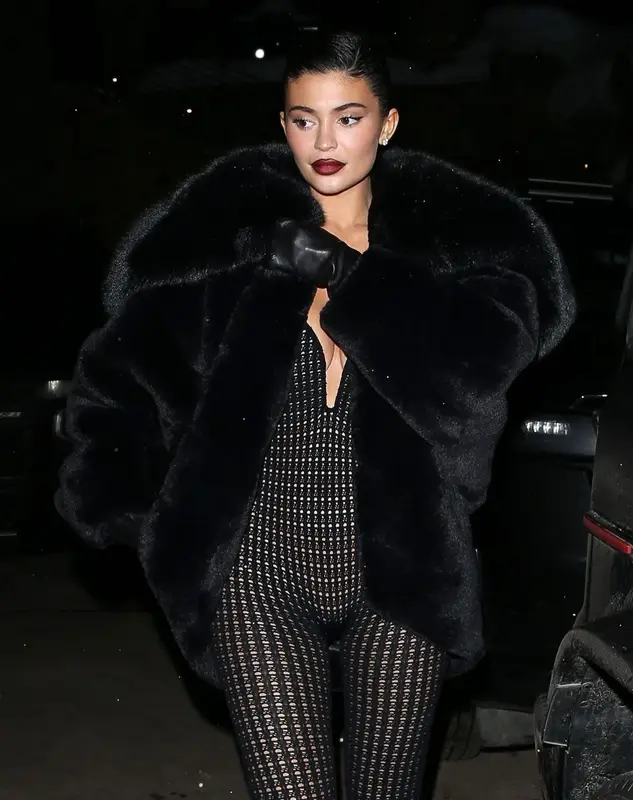 Kylie Jenner outfit in Saint Laurent and Alaïa, 2023