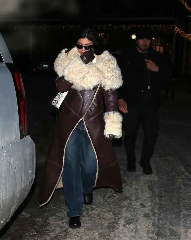 Kylie Jenner outfit in Marni, Acne Studios, and Bottega Veneta, 2023