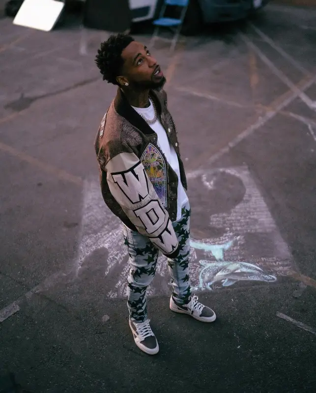 Key Glock outfit in Who Decides War, Amiri, and Chemist, 2023