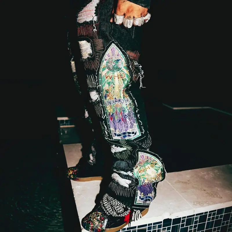 Icewear Vezzo outfit in Who Decides War, Lanvin, and Gallery Dept., 2023