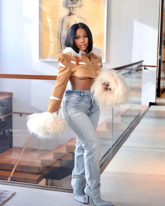 Jayda Wayda outfit in Didu , Balenciaga, and Saint Laurent, 2023