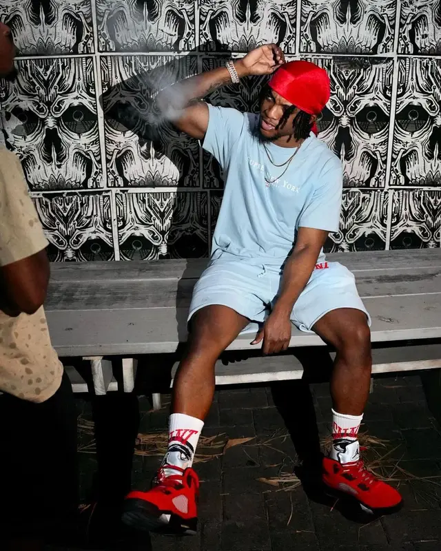 YourRAGE outfit in Supreme, Saint Michael, and Jordan, 2022
