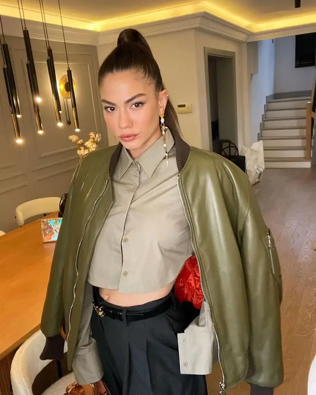 Demet Özdemir outfit in The Attico, Loewe, and Celine, 2022