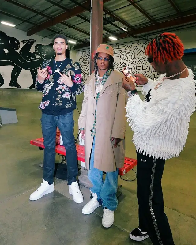Rich The Kid outfit in Celine, 2023