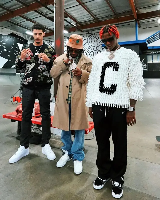 Rich The Kid outfit in Celine, 2023