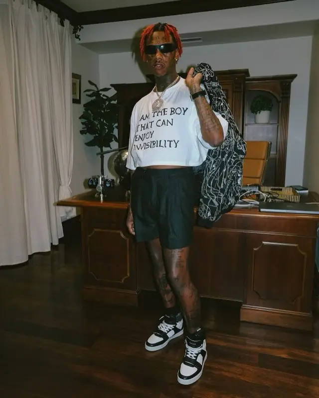 Famous Dex outfit in Celine, 2023