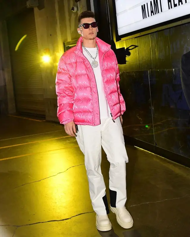 Tyler Herro outfit in Dior, Bottega Veneta, and Saint Laurent, 2023