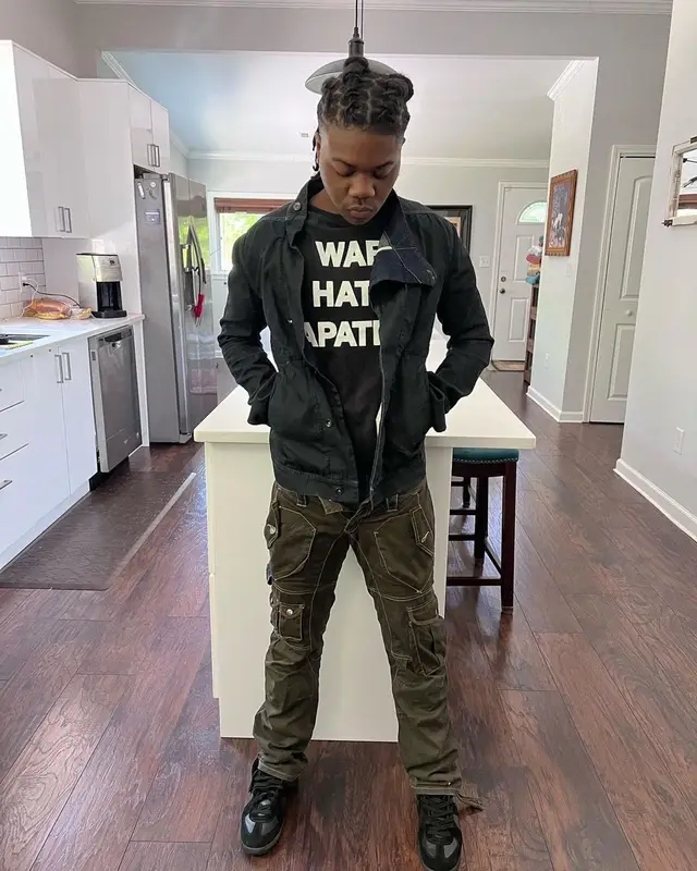 Rollin Thrax outfit in Rick Owens, Number (N)ine, and Maison Margiela, 2022