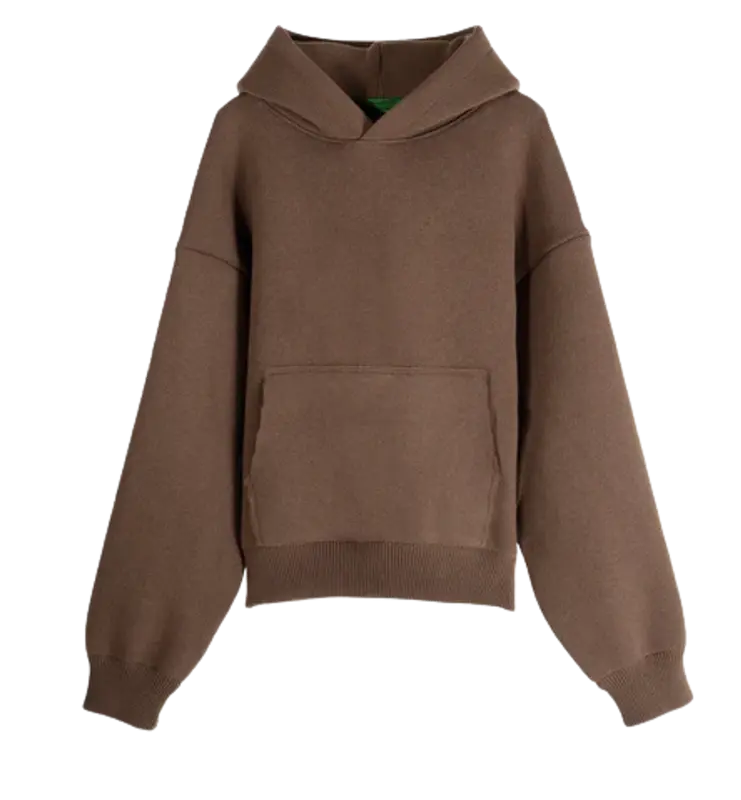 Garment Workshop Mocha Brown Knitted Hoodie $161