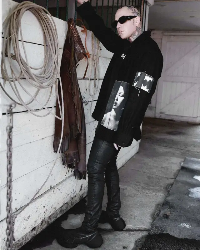 Blackbear outfit in Enfants Riches Deprimes, Saint Laurent, and Prada, 2023