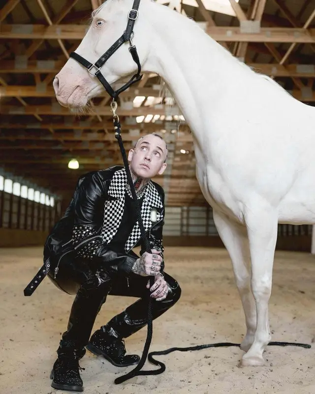 Blackbear outfit in Celine, Courreges, and Prada, 2023