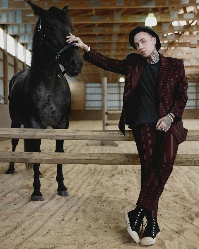 Blackbear outfit in Enfants Riches Deprimes, Balenciaga, and Chrome Hearts, 2023