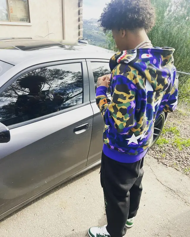 Mikey outfit in Bape, Puma, and Heron Preston, 2023
