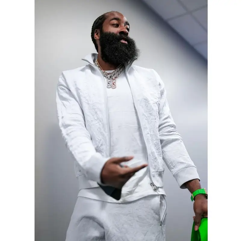 James Harden outfit in Bottega Veneta, 2023