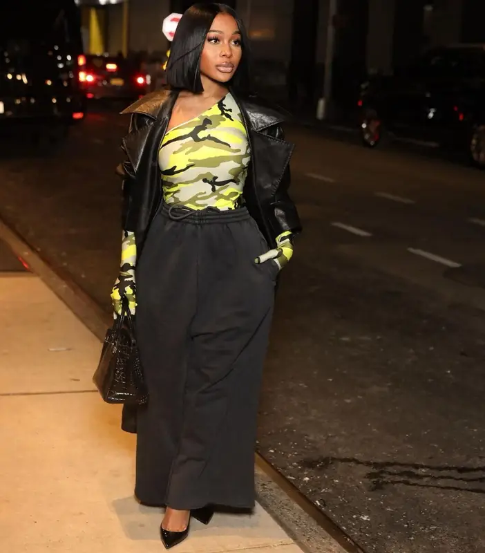 Jayda Wayda outfit in Vetements, Balenciaga, and Hermes, 2023