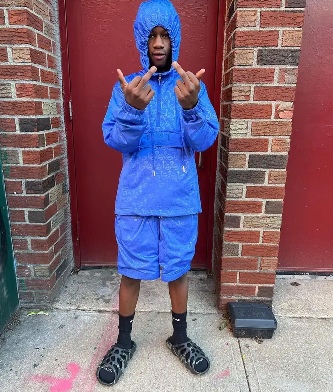 Bouba Savage outfit in Trapstar, Nike, and Imran Potato, 2022