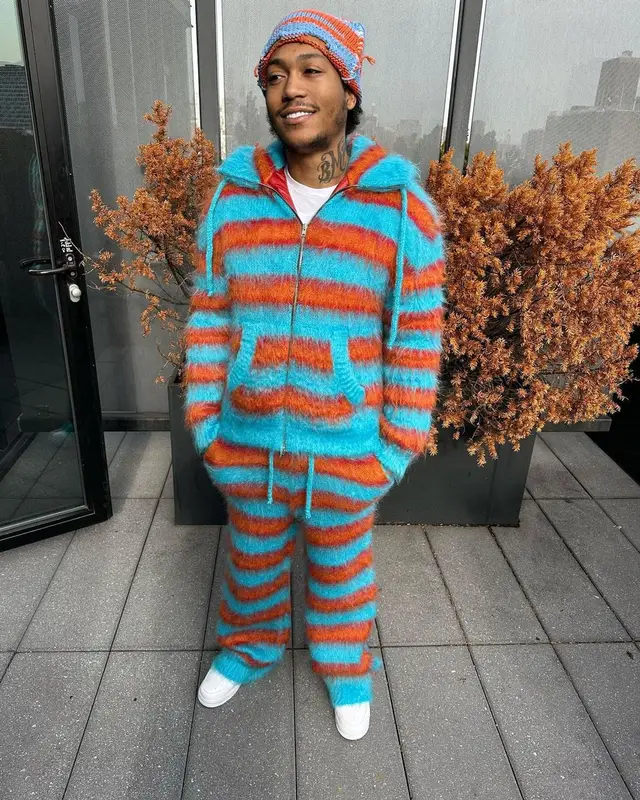 Lil Meech outfit in Nike, Goyard, and Marni, 2023