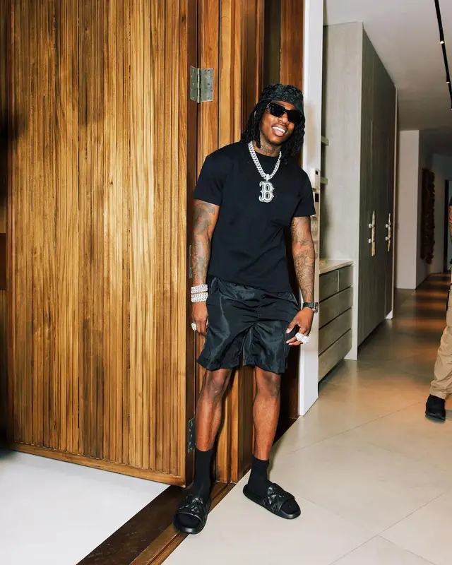 Polo G outfit in Louis Vuitton, 2023