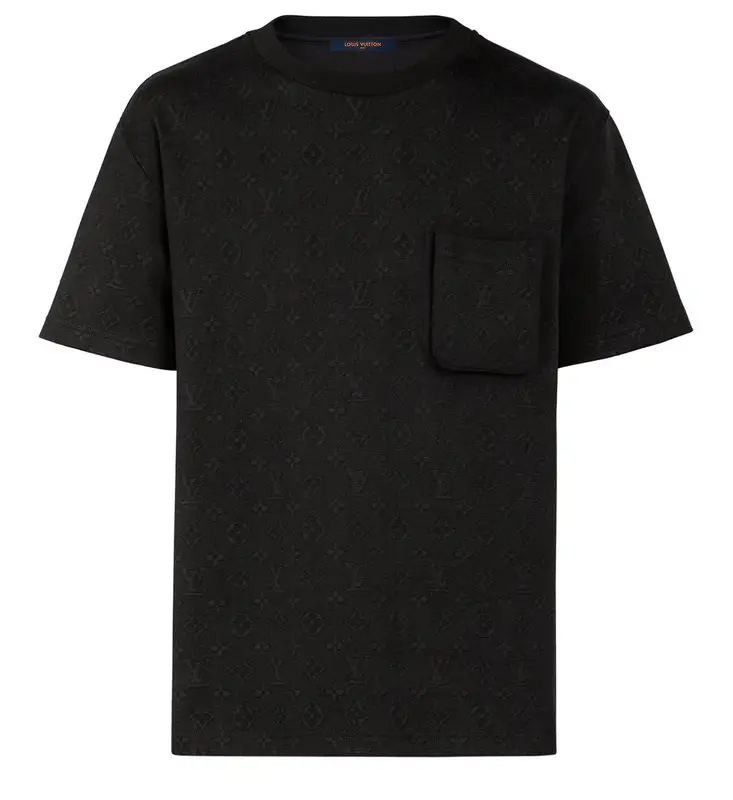 Louis Vuitton Signature 3D Pocket Monogram Black T-Shirt $1080