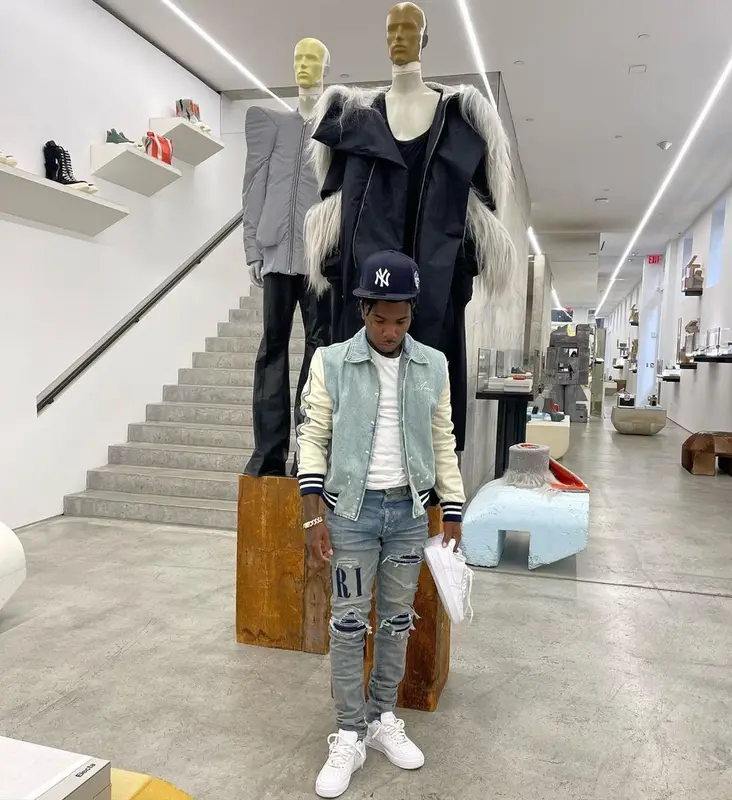 LBS Kee'vin outfit in Amiri, Nike, and New Era, 2023