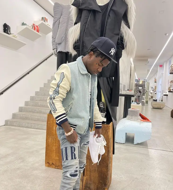 LBS Kee'vin outfit in Amiri, Nike, and New Era, 2023