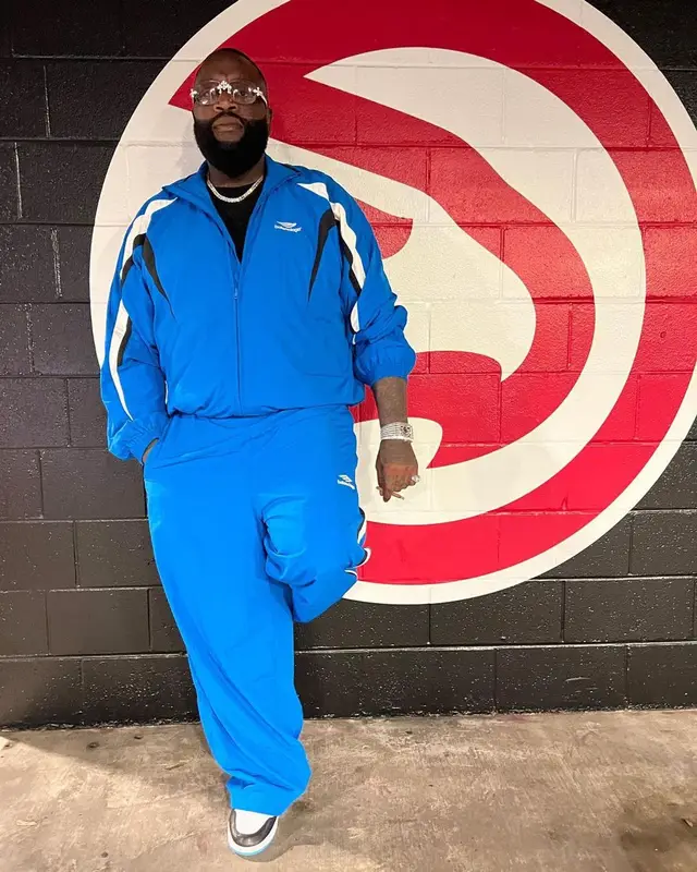 Rick Ross outfit in Balenciaga and Nike, 2023