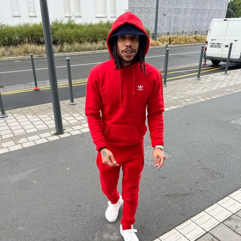 Green Montana outfit in Adidas and Crocs, 2022