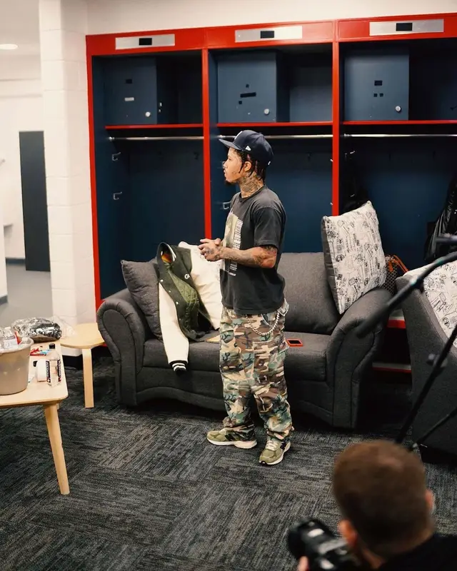 Gervonta Davis outfit in Human Made, ERL, and New Balance, 2023