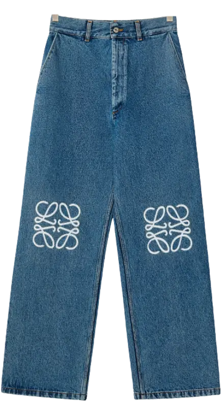Loewe Anagram Baggy Denim Jeans $950