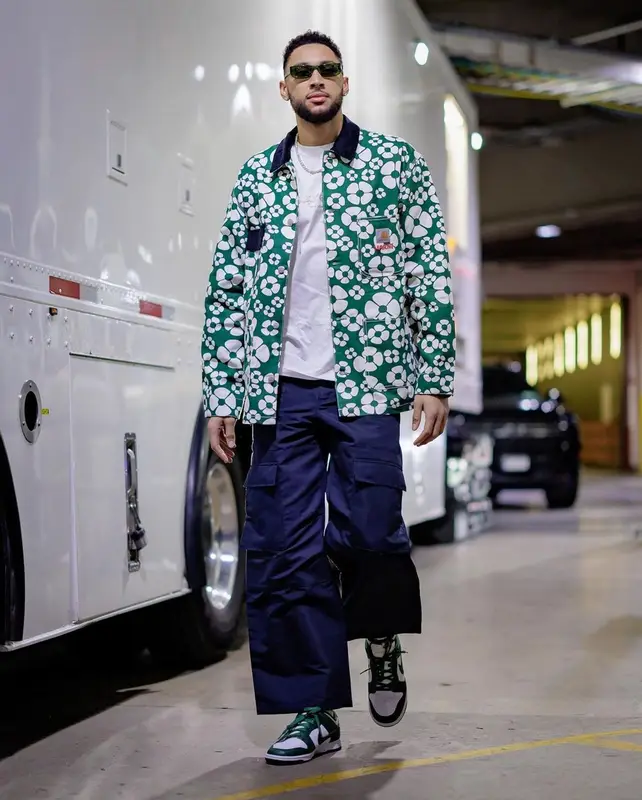 Ben Simmons outfit in Carhartt, Acne Studios, and Marni, 2023
