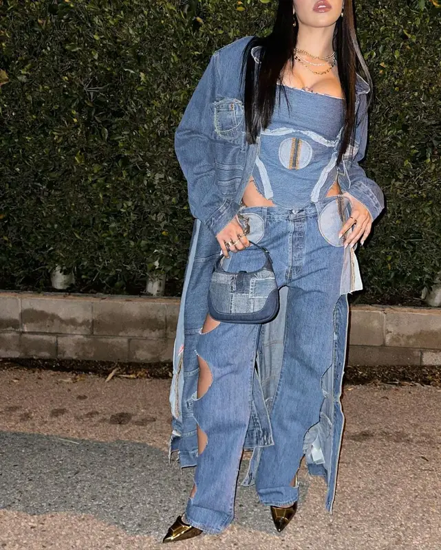 Tinashe outfit in Levi’s, Emotional World, and Sami Miro, 2023