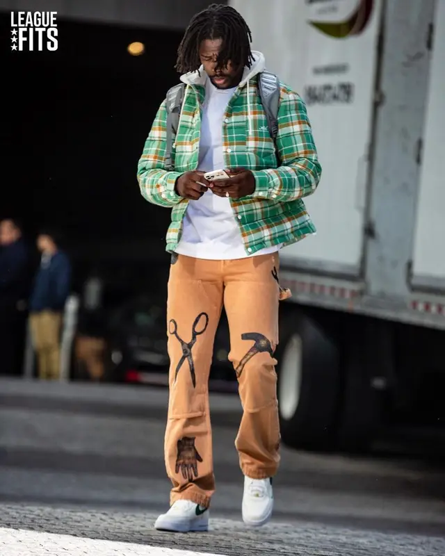 Jrue Holiday outfit in Kith, Amiri, and Nike, 2023