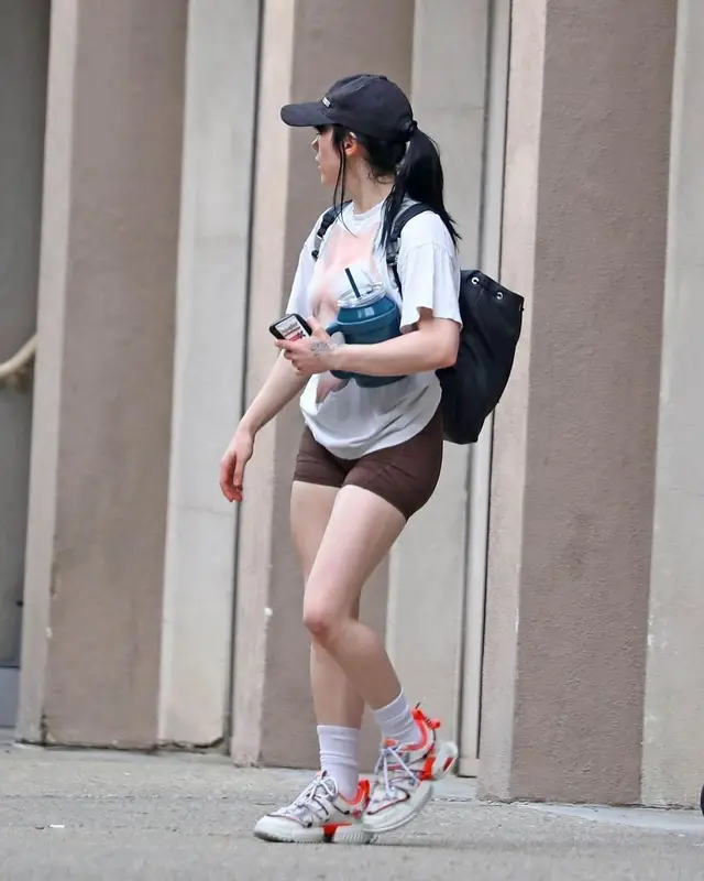 Billie Eilish outfit in Vintage, Alyx, and Gucci, 2023