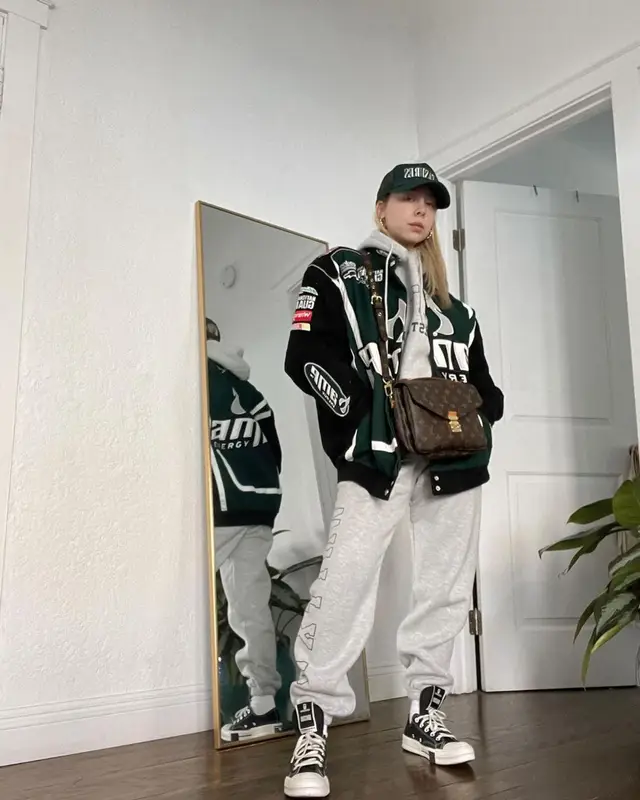 Lil Debbie outfit in Vintage, Louis Vuitton, and Pleasures, 2022