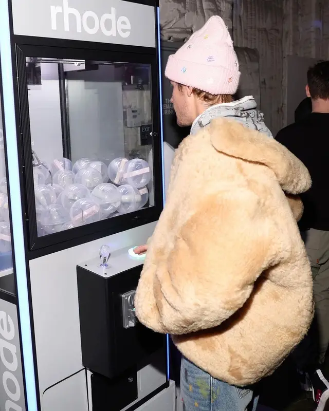 Justin Bieber outfit in ERL, Drew House, and Fucking Awesome, 2023